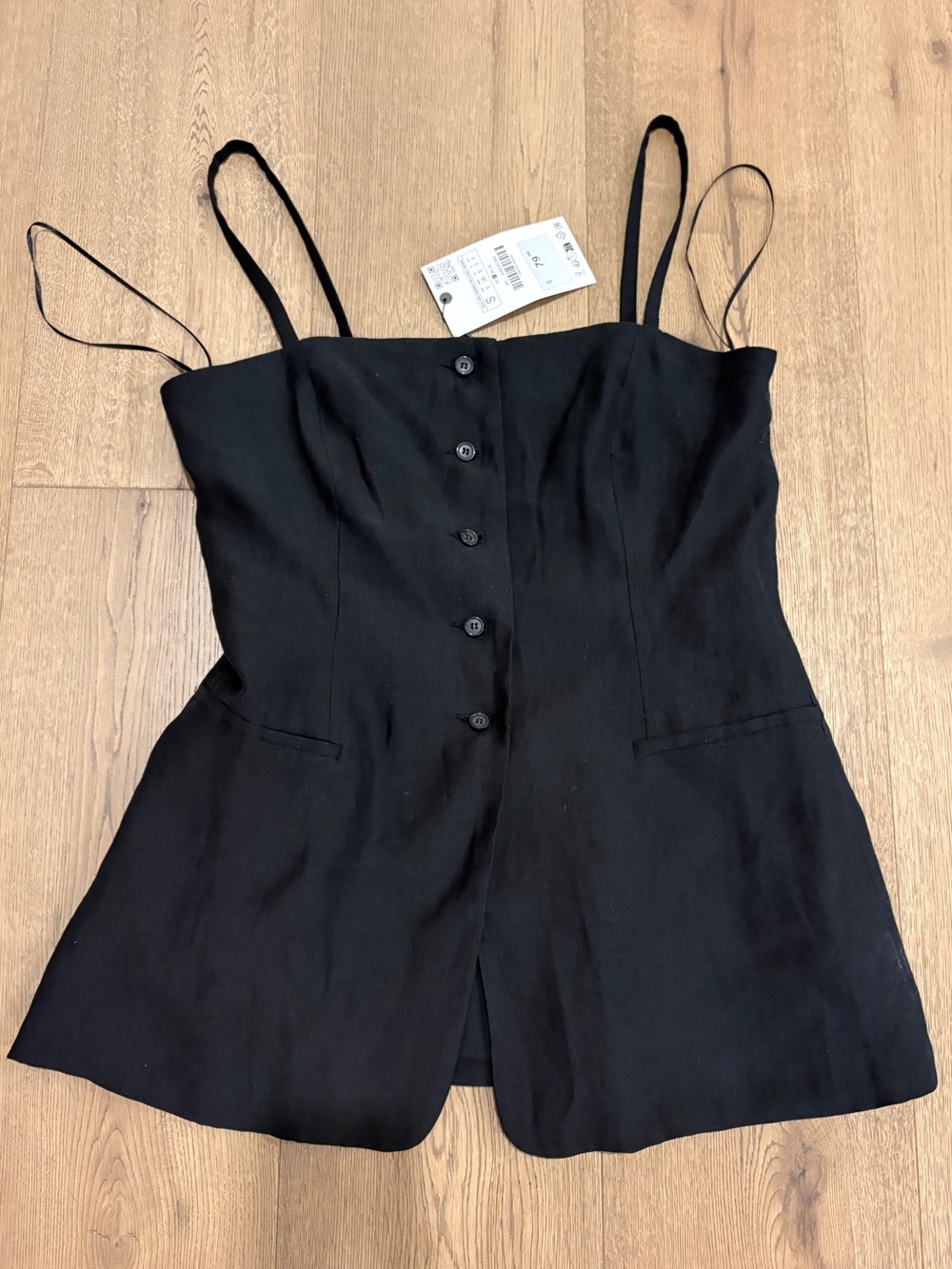 ZARA NWT Linen Top